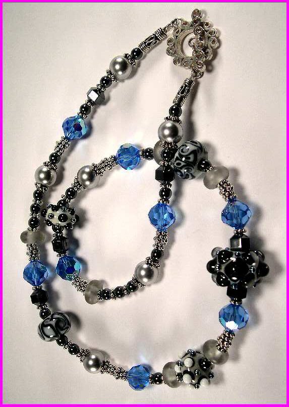 Prince of TIdes Necklace Lampwork by Karl Tseu