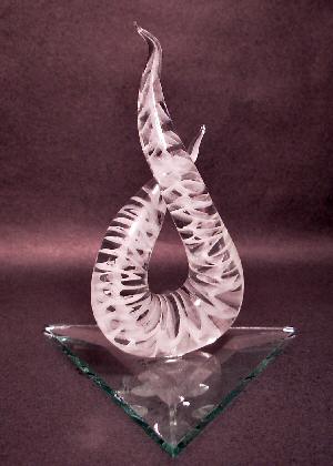 5Fish Flameworked Abstract Glass Art