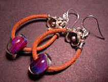 Lampwork Glass Beads Earrings